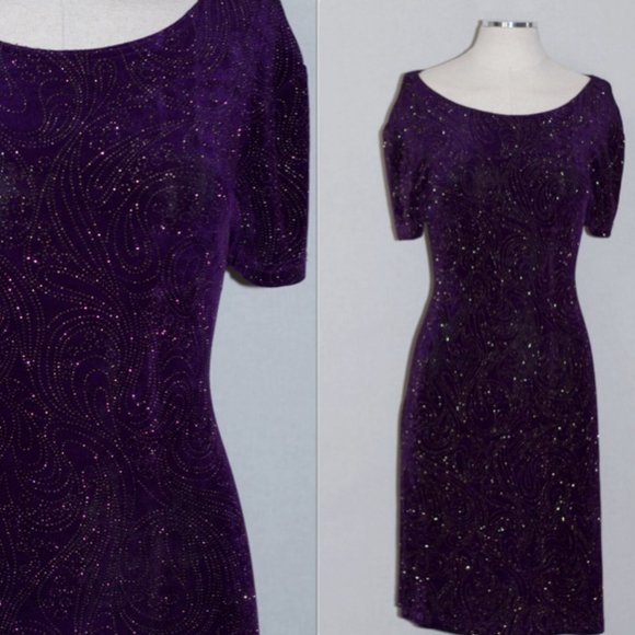 Byer Studio California Purple Shimmer Dress - Picture 11 of 12